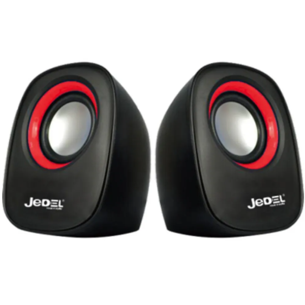 Колонки для комп'ютера Jedel M600 акустична система чорний з червоним