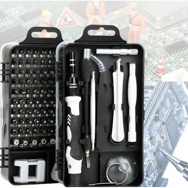 Набір викруток для ремонту мобільних телефонів та планшетів у боксі 115в1 new