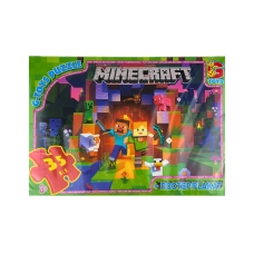 Пазли класичні 35 елементів G-Toys MC787 Minecraft з постером