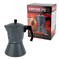 Кавоварка гейзерна алюмінієва Empire EM-6617 Граніт V 500 мл сірий