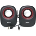 Колонки для комп'ютера Jedel M600 акустична система чорний з червоним