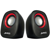 Колонки для комп'ютера Jedel M600 акустична система чорний з червоним