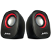 Колонки для комп'ютера Jedel M600 акустична система чорний з червоним