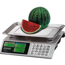 Ваги торговельні Alfasonik TS-P6417 до 50 кг. Кнопки метал new