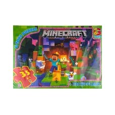 Пазли класичні 35 елементів G-Toys MC787 Minecraft з постером