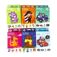 Пазли класичні 8 елементів Danko Toys ДТ-ПЗ-05-48 Казкові персонажі