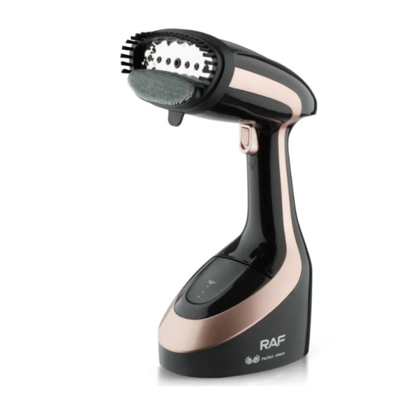 Відпарювач для одягу RAF SKY RS7308 вертикальний 1800 Вт чорний з рожевим