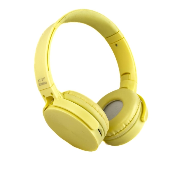 Навушники бездротові накладні XY-211 MP3 Bluetooth жовтий