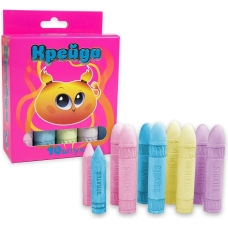 Крейда кольорова 10 штук Strateg 50118 фігурна 4 кольори