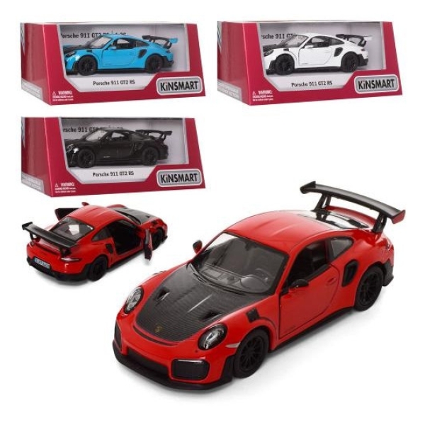 Іграшкова машинка моделька KiNSMART KT5408W Porsche 911 GT2 RS метал 12.5 см інерційна new