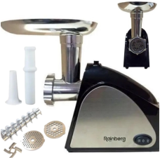 / М'ясорубка електрична шнекова Rainberg RB-678 3000 Вт, чорний