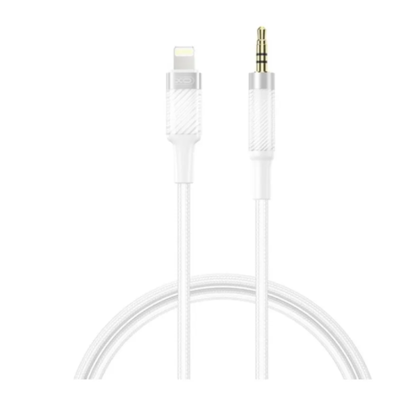 Адаптер XO NB-R279A IP to 3.5 Brushed Clear Audio Cable Білий new