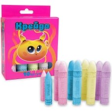 Крейда кольорова 10 штук Strateg 50118 фігурна 4 кольори