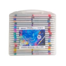 Набір маркерів акрилових 80 шт Acril-80 у кейсі 1-3 мм