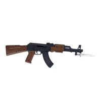 Дитячий автомат 1033-1 зі штиком пластикові кульки 45 см чорний з коричневим