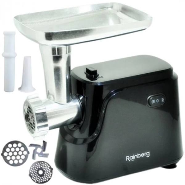 / М'ясорубка електрична шнекова Rainberg RB-677 2600 Вт, чорний