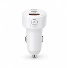 Автомобільний зарядний пристрій 2хType-C+USB WUW C244 55 W білий