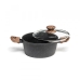 Каструля мармурове покриття Hölmer CR-1342-FAMWL Natural з кришкою 4.2 л чорний