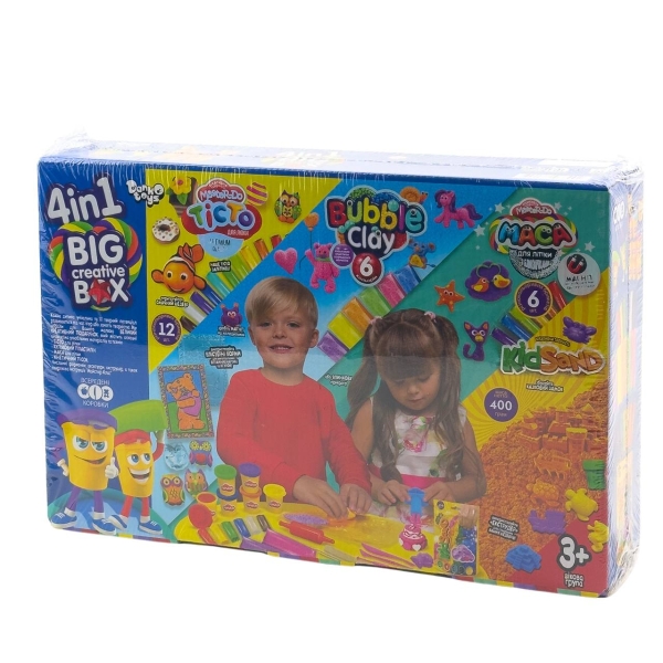 Набір творчості пластилін та тісто для ліплення 24 кольори Danko Toys BCRB-01-01U застигаючий