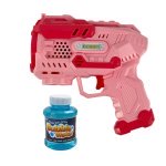 Іграшка-генератор мильних бульбашок YD-705A зі світловими ефектами 16 см рожевий