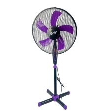 Вентилятор підлоговий BITEK BТ-1630BР діаметр 40 см чорний з фіолетовим