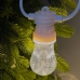 Світлодіодна гірлянда белт-лайт вулична білий дріт 10 LED Magic Lights 5 м лампа теплий білий
