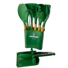 Кухонний набір Zepline ZP-053 настільний 11 предметів силікон зелений