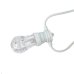 Світлодіодна гірлянда белт-лайт вулична білий дріт 10 LED Magic Lights 5 м лампа теплий білий