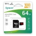 Карта пам'яті 64 GB Apacer МicroSDXC UHS-I Сlass 10 з адаптером чорний