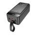 Універсальна мобільна батарея 60000 mAh Hoco J123C Element 22.5 W повербанк з дисплеєм чорний