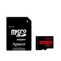 Карта пам'яті 64 GB Apacer МicroSDXC UHS-I Сlass 10 з адаптером чорний