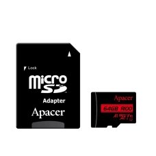 Карта пам'яті 64 GB Apacer МicroSDXC UHS-I Сlass 10 з адаптером чорний