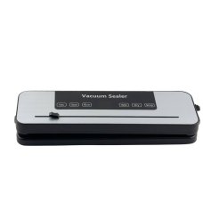Вакуумний пакувальник Vacuum Sealer з ножем 120 Вт сріблястий з чорним