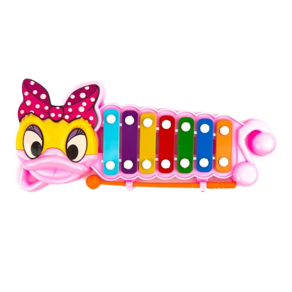 Іграшковий ксилофон Качечка 8820А 22.5 см рожевий