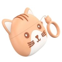 Навушники бездротові вкладки Hoco EW46 Khaki Cat Bluetooth бежевий