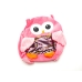 / Рюкзак дитячий, тканинна, сова з паєтками, з підкладкою, рожевий