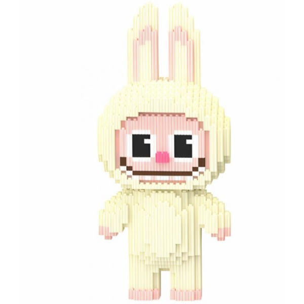 Конструктор піксельний 9187 Labubu 3132 деталі жовтий