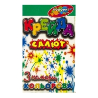 Крейда кольорова 3 шт Колорит Салют квадратна 3 кольори