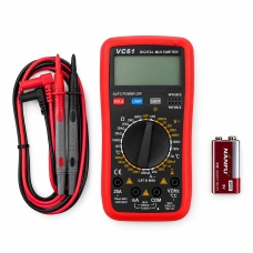 Мультиметр цифровий Digital Multimeter DT-VC-61 червоний