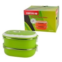 Ланч-бокс двосекційний металевий Empire EM1517 салатовий