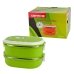 Ланч-бокс двосекційний металевий Empire EM1517 салатовий