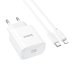 Зарядний пристрій з кабелем Type-C/Apple Lightning 1 м HOCO C76A Pro Majestic 30 W 12 V 2.5 A білий Зарядний пристрій з кабелем Type-C/Apple Lightning 1 м HOCO C76A Pro Majestic 30 W 12 V 2.5 A білий