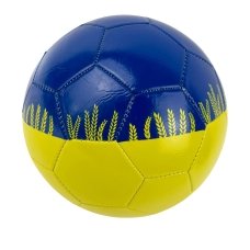 М'яч футбольний №5 EV-3378 блакитний з жовтим