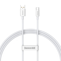 Кабель USB/Type-C 1 м Baseus Superior 100 Вт білий