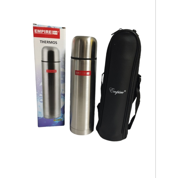 / Термос нержавіюча сталь Empire 1371 у чохлі сріблястий