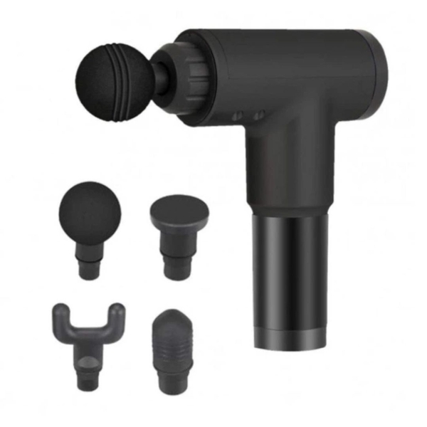 Масажер портативний Fascial Gun RF-321 перкусійний чорний