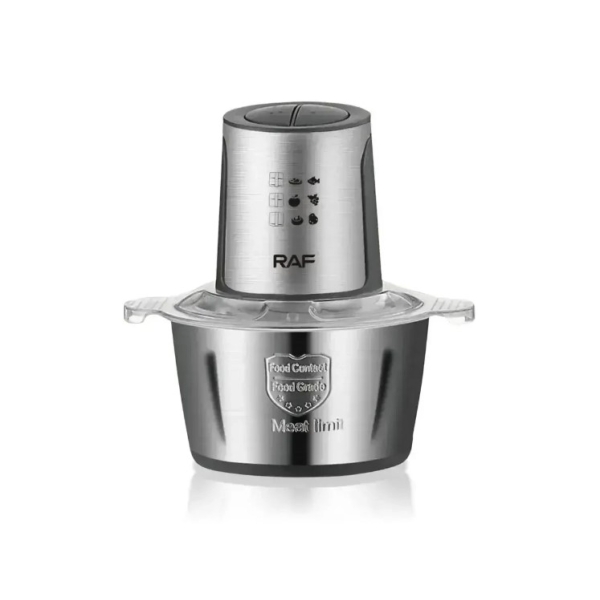 Блендер подрібнювач з чашею RAF R7019 1000 Вт 2 л сріблястий