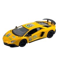 Машинка на радіокеруванні 27 см 2028-3/4 на акумуляторі світлові ефекти жовтий