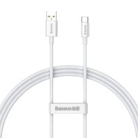 Кабель USB/Type-C 1 м Baseus Superior 100 Вт білий