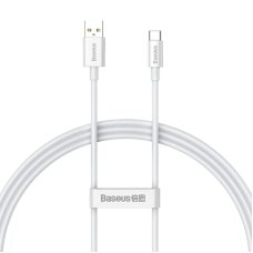 Кабель USB/Type-C 1 м Baseus Superior 100 Вт білий